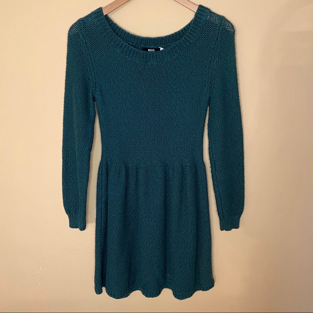 BDG Green Sweater Dress